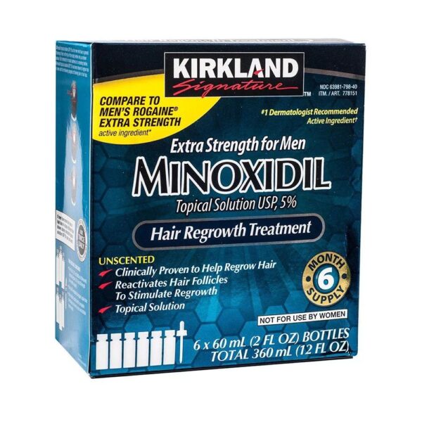 Kit minoxidil kirkland para barba kit para 6 meses