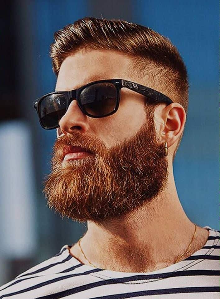 barba ruiva bem cuidada