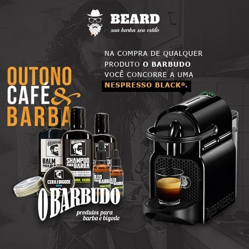 OUTONO CAFE BARBA SORTEIO NESPRESSO BLACK