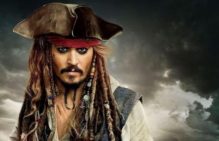 Jack Sparrow presilha de barba e dreads