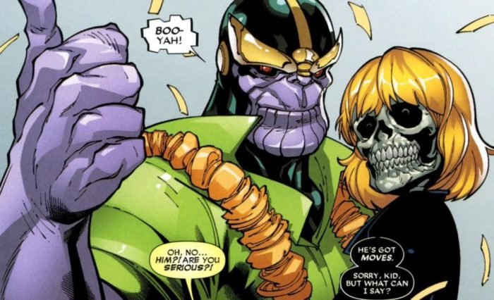 A grande paixão de Thanos, que dá início a Guerra Infinita, é literalmente a Morte