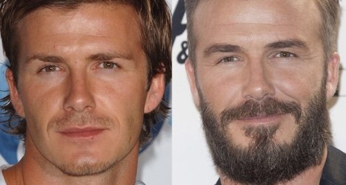 A barba melhora muito o homem David Beckham