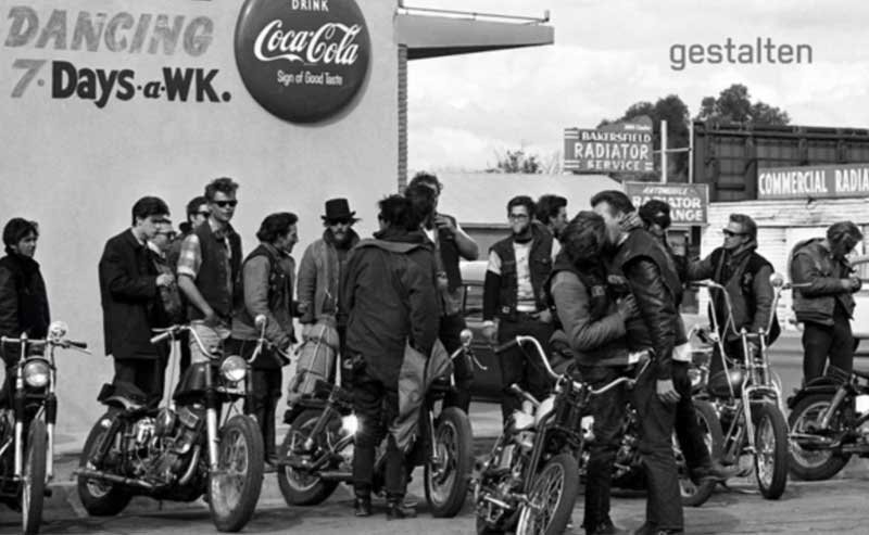 Encontro de motociclistas anos 60