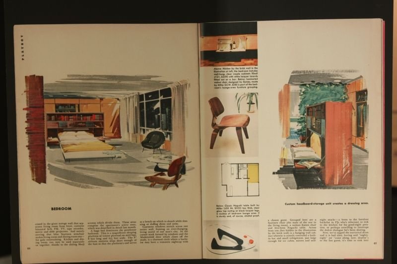 Detalhadas descrições do apartamento ideal de solteiro. Esse tipo de editorial arquitetônico era atualizado de anos em anos.