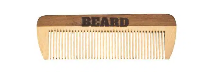 pente duplo para barba e cabelo em madeira pente para barba mini em madeira