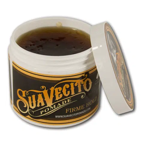 Pomada suavecito firme hold, excelente para topetes