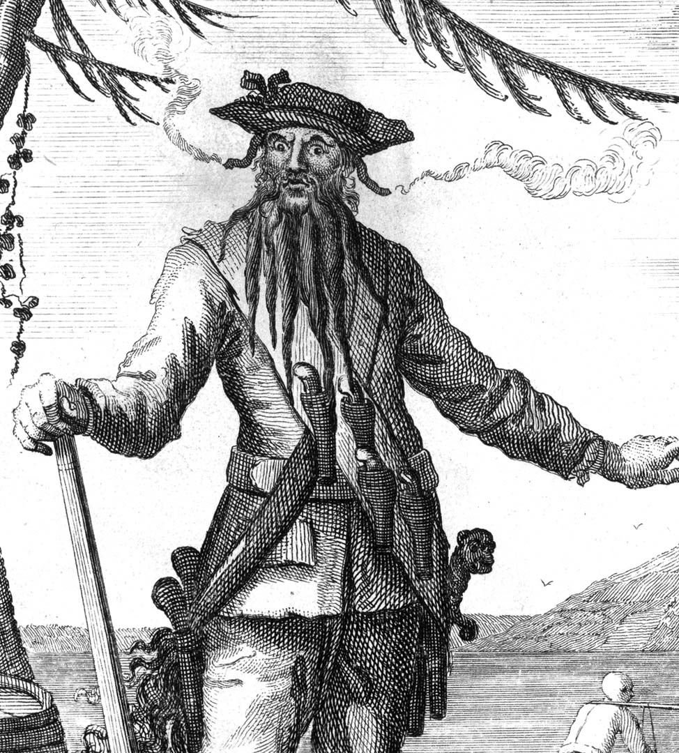 Captain Edward Teach, better known as Blackbeard