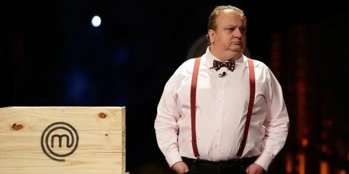 Érick Jacquin com seu clássico suspensório gordo