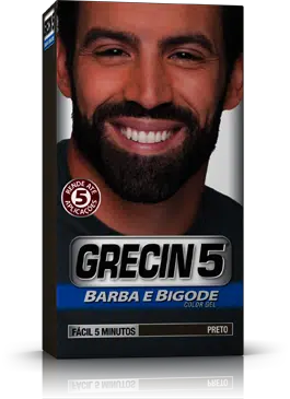 grecin 5 barba preto