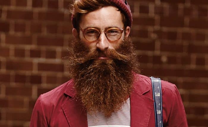 estilo hipsters de barba grande