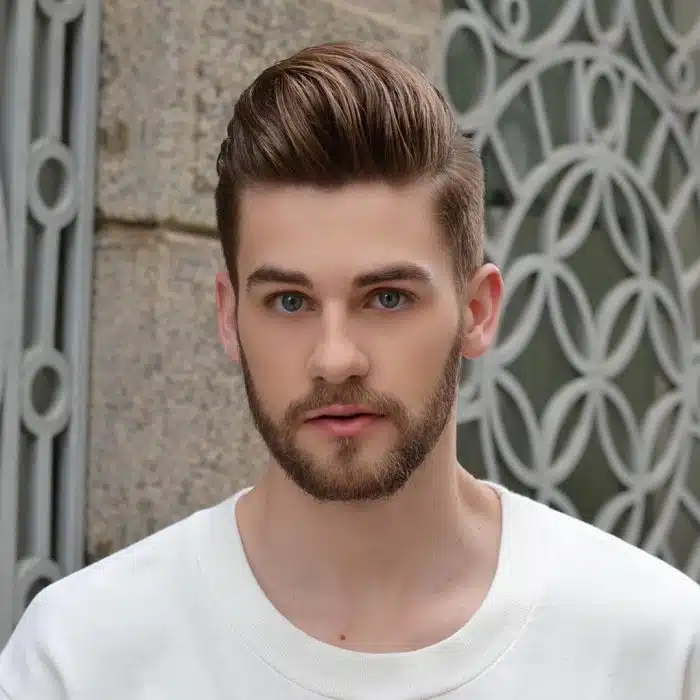 Barba quiff no Escritório