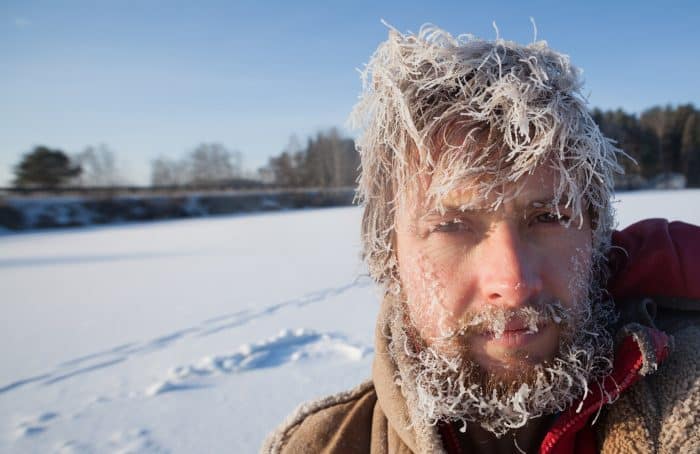 Deixar sua barba crescer para aquecer no inverno