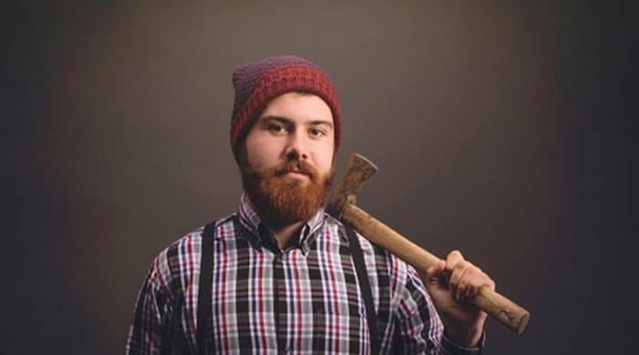 O lumberjack é um dos símbolos das Barbas Hipsters