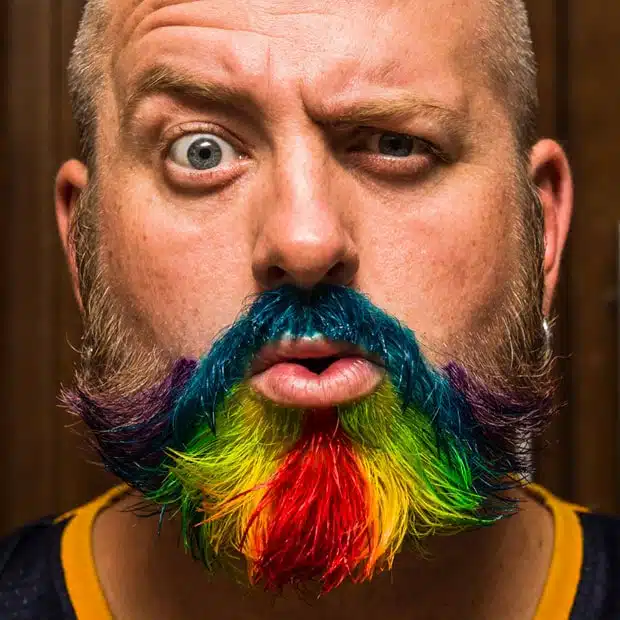 barba colorida