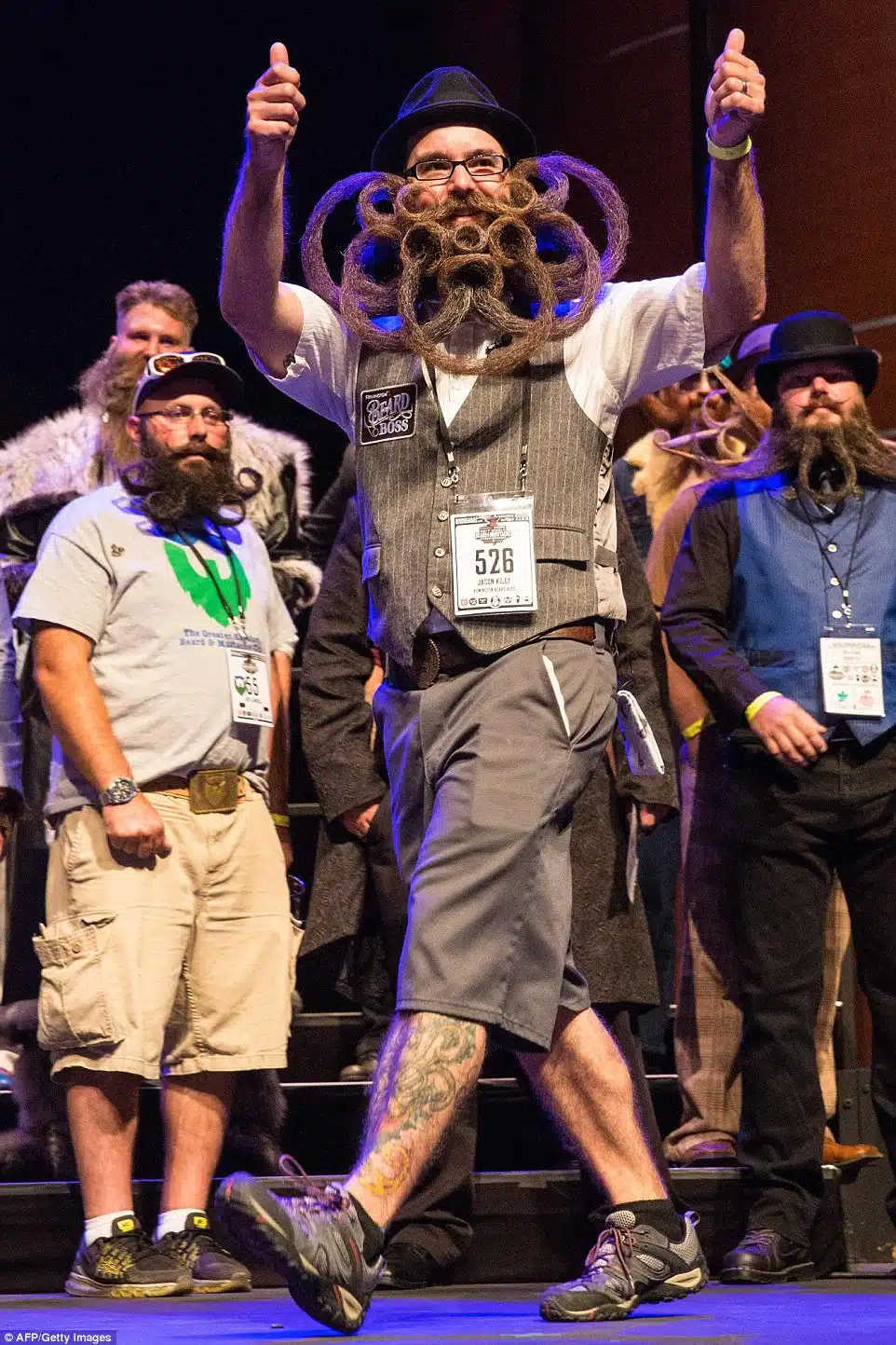 Este é o Campeonato mundial de barbas e bigodes