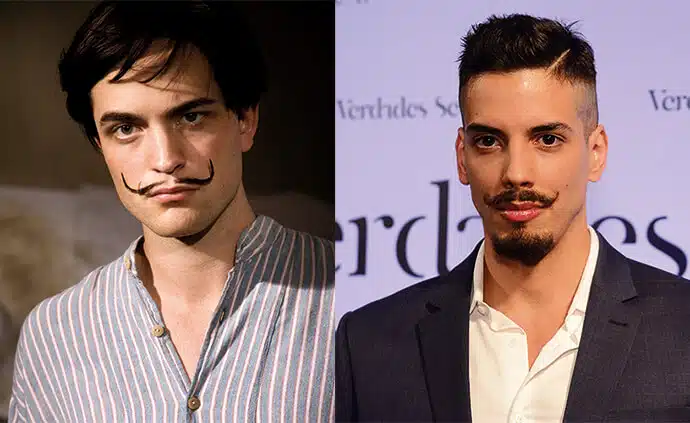 Os Bigodes para o rosto triangular são uma das tendências para barbas 2018 mais intensas