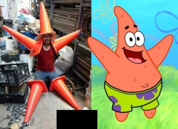 Não é uma boa ideia usar o Patrick como Fantasias para o carnaval
