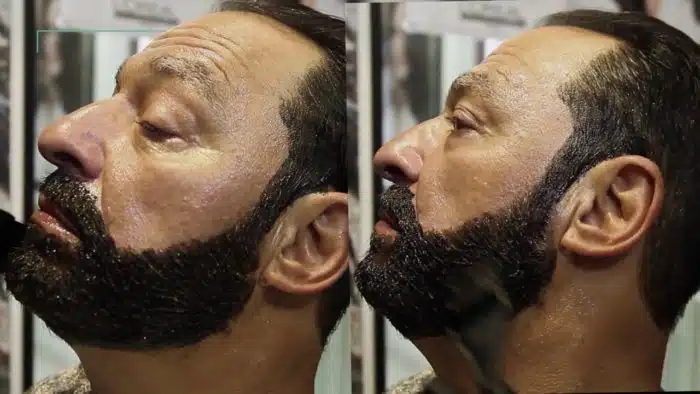 E você pode Escurecer a barba... com escurecedores