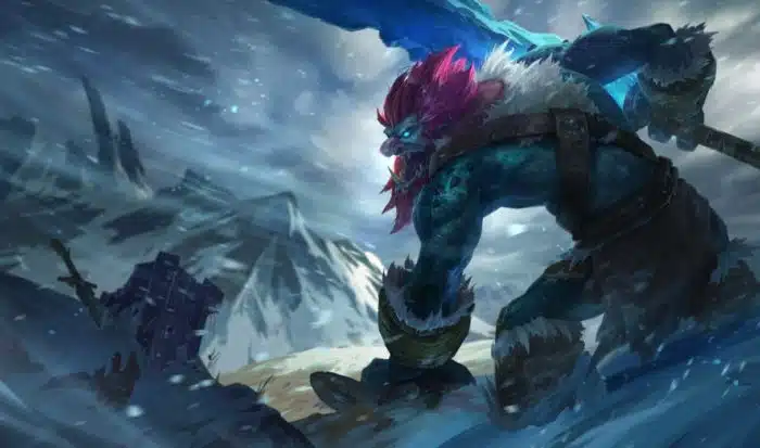 Trundle,o rei dos trolls, é um vilão terrível em League of Legends