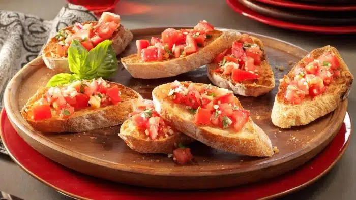 A bruschetta é inusitada, mas combina bem entre Cervejas e aperitivos