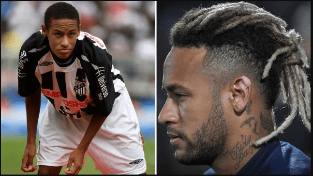Neymar mudou bastante no 10 year challenge