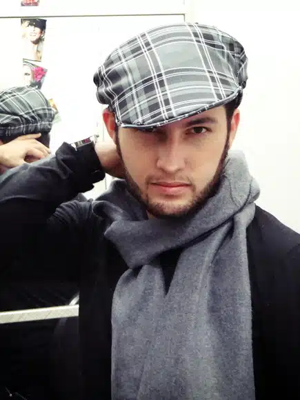 Boina Masculina com cachecol é clássico