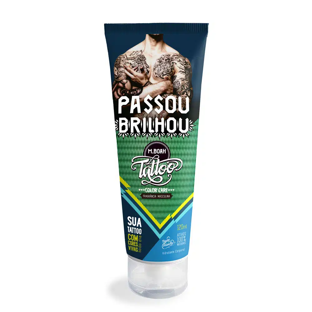 hidratante para tatuagem m boah tattoo color care marculino 120ml