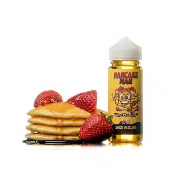 e juice panqueca com morango