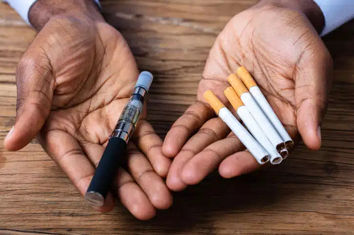 vape e cigarro
