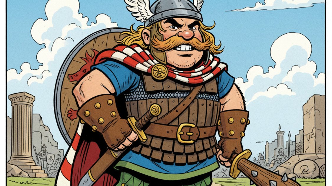 Asterix personagem HQ gaulês ruivo louro