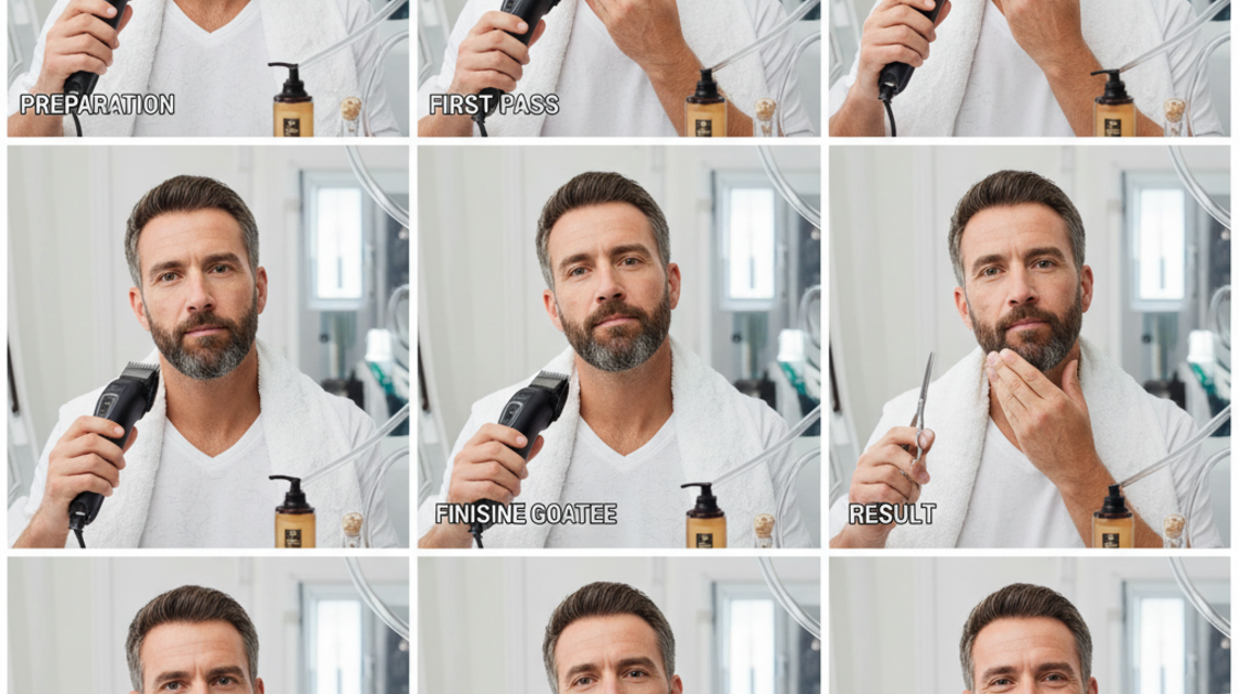 Como fazer cavanhaque em casa passo a passo com aparador de barba