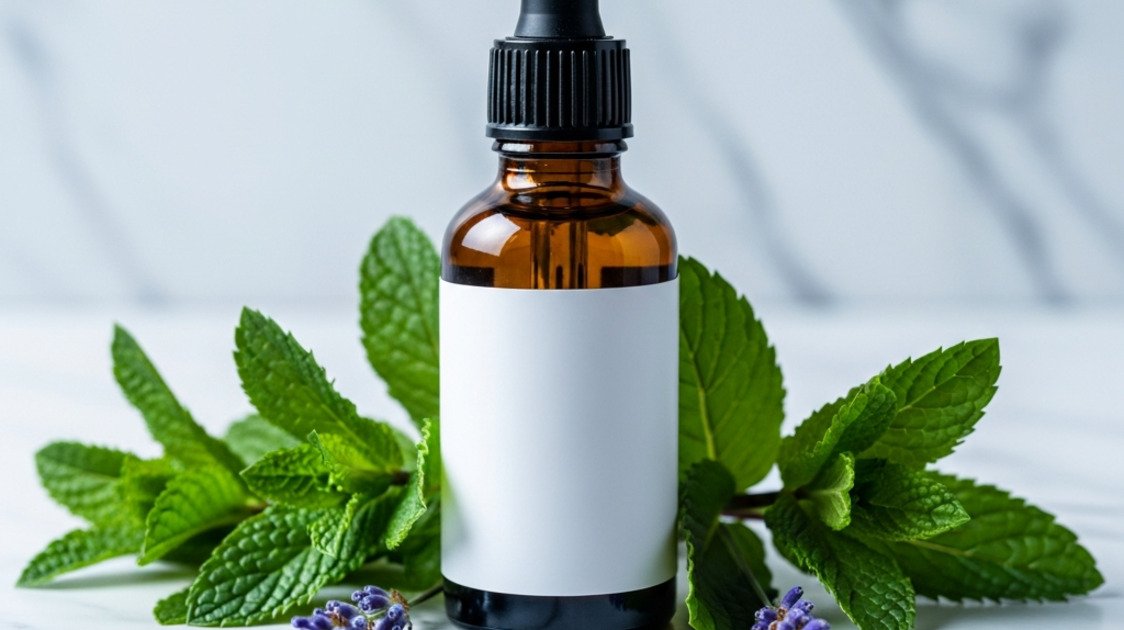 Óleo essencial para dor de cabeça — hortelã e alívio