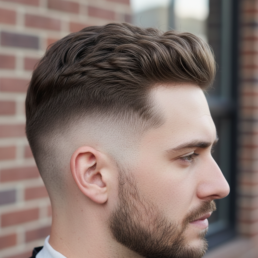 cabelo degradê masculino vista lateral