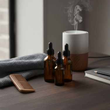 Kit de óleos essenciais para autocuidado masculino