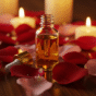 Óleo essencial afrodisíaco masculino — ambiente romântico