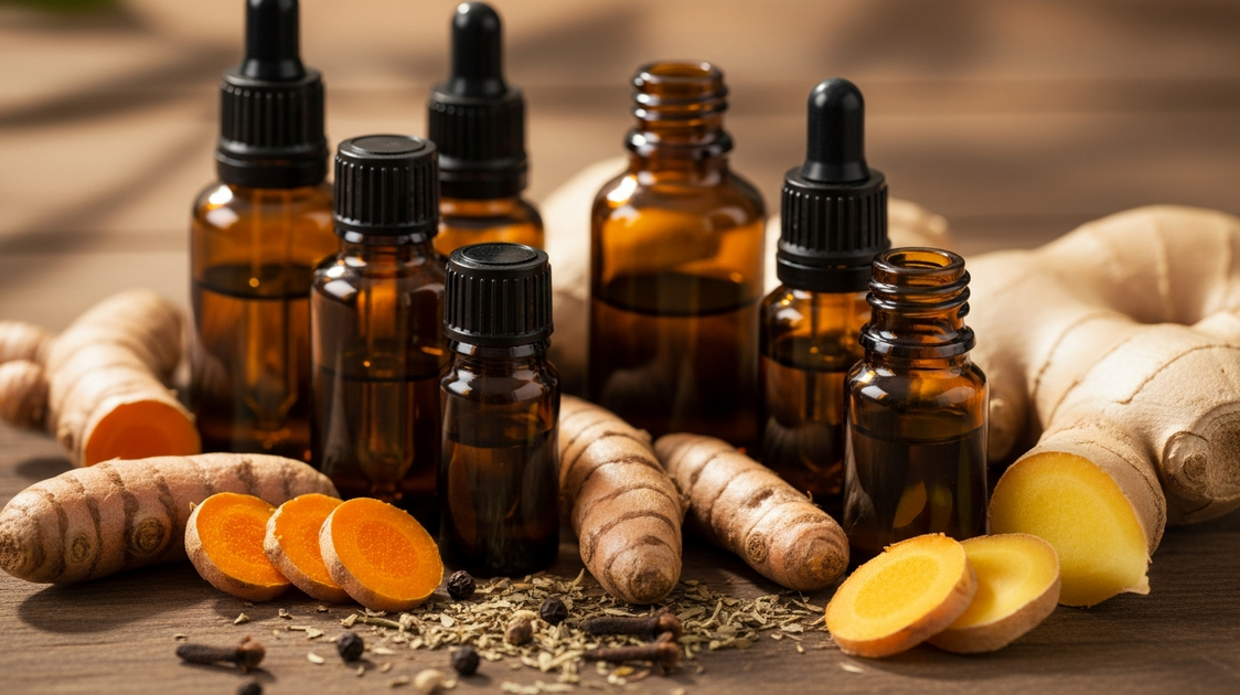 Óleo essencial anti-inflamatório — alívio natural