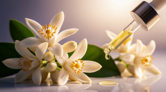 Óleo essencial de neroli — flores de laranjeira