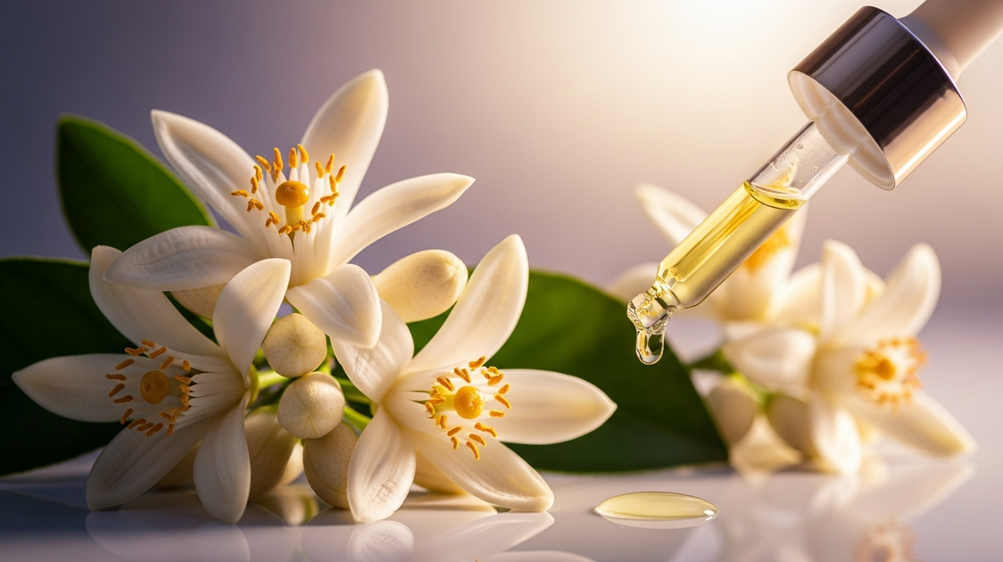 Óleo essencial de neroli — flores de laranjeira