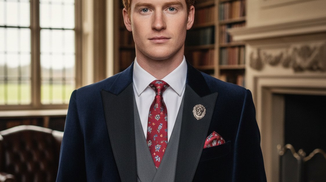 Príncipe Harry ruivo elegante estilo britânico