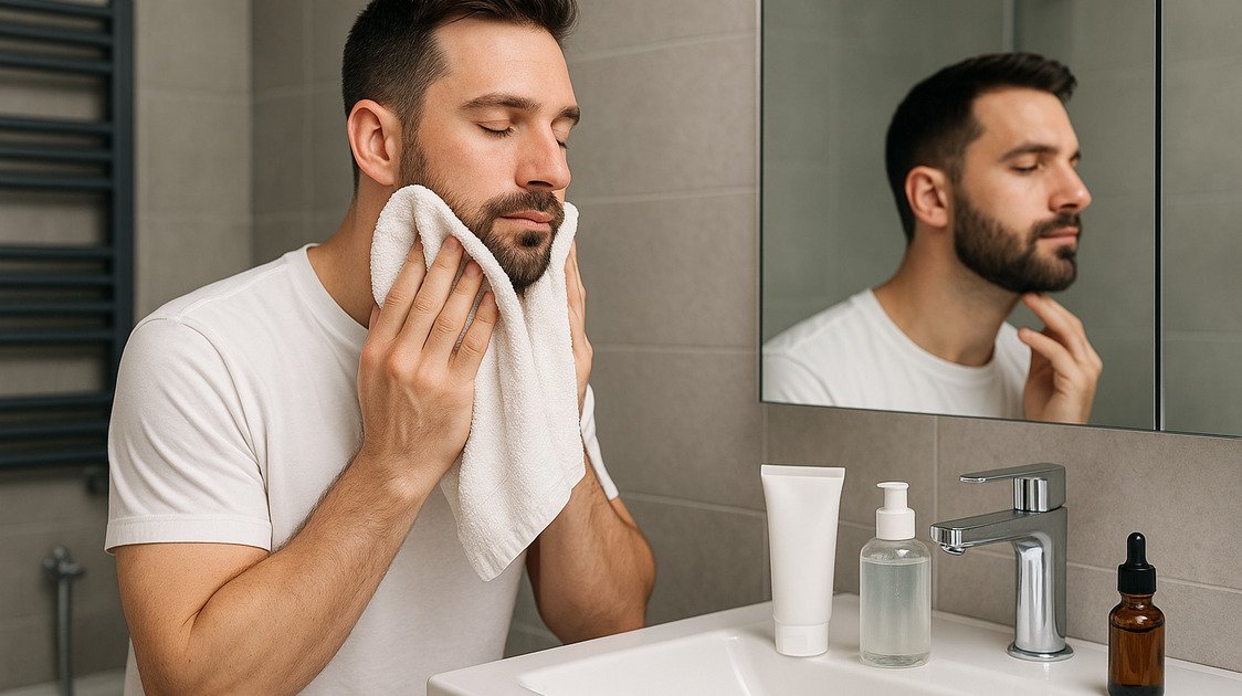 Rotina de cuidados para foliculite na barba