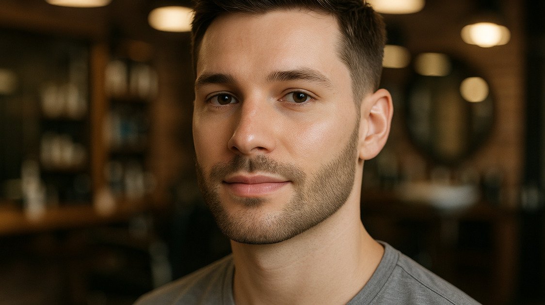 Resultado de pele da barba saudável após cuidados