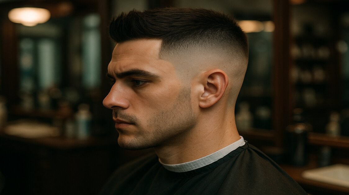 Variação do blowout taper masculino com degradê suave