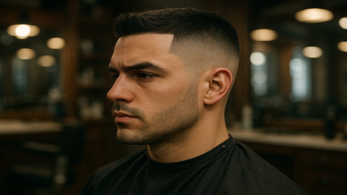 Finalização do blowout taper masculino com volume e textura