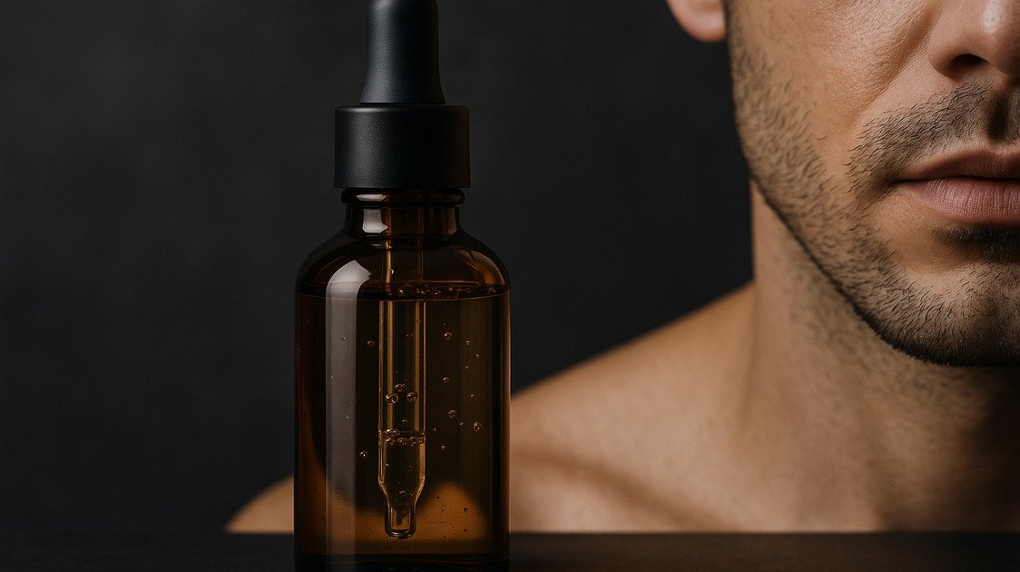 Sérum de niacinamida para rotina masculina